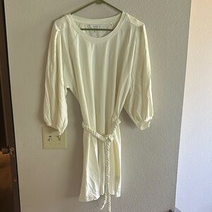 Joie Cream Belted Dress